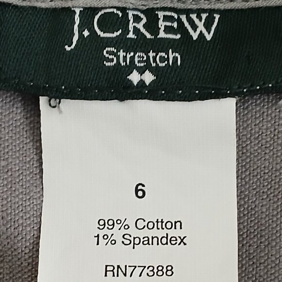 J. CREW STRETCH CORDUROY GRAY SKIRT, SIZE 6, GREAT CONDITION, WOMENS - Picture 6 of 6